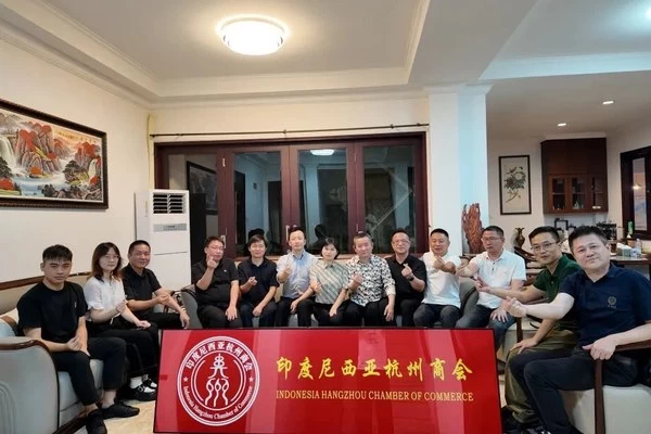 Perwakilan Dewan Promosi Perdagangan Internasional Tiongkok di Indonesia Niu Liangliang Mengunjungi Kamar Dagang Hangzhou Indonesia
